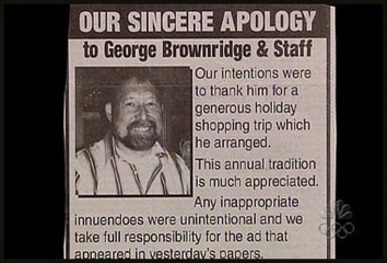 Oops! Sorry, George Brownridge!
