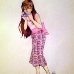 A girl playing an ocarina